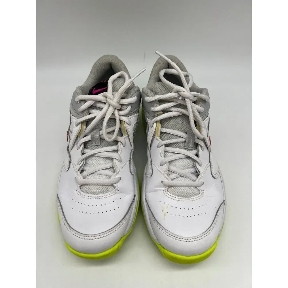 Nike Women Court Lite 2 'White Hot Lime' Size 8